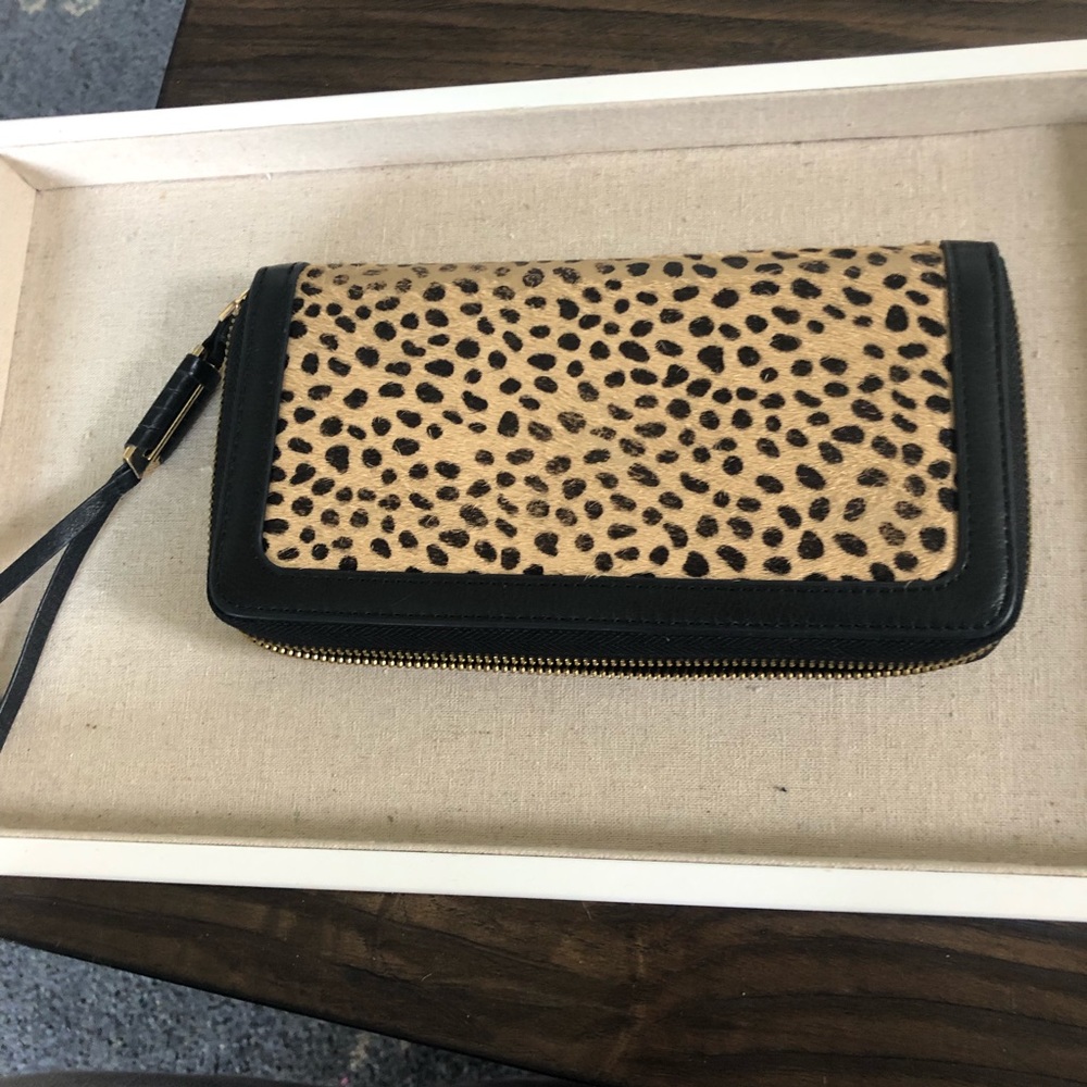 Stella & Dot Covet Mercer Calf Hair Wallet